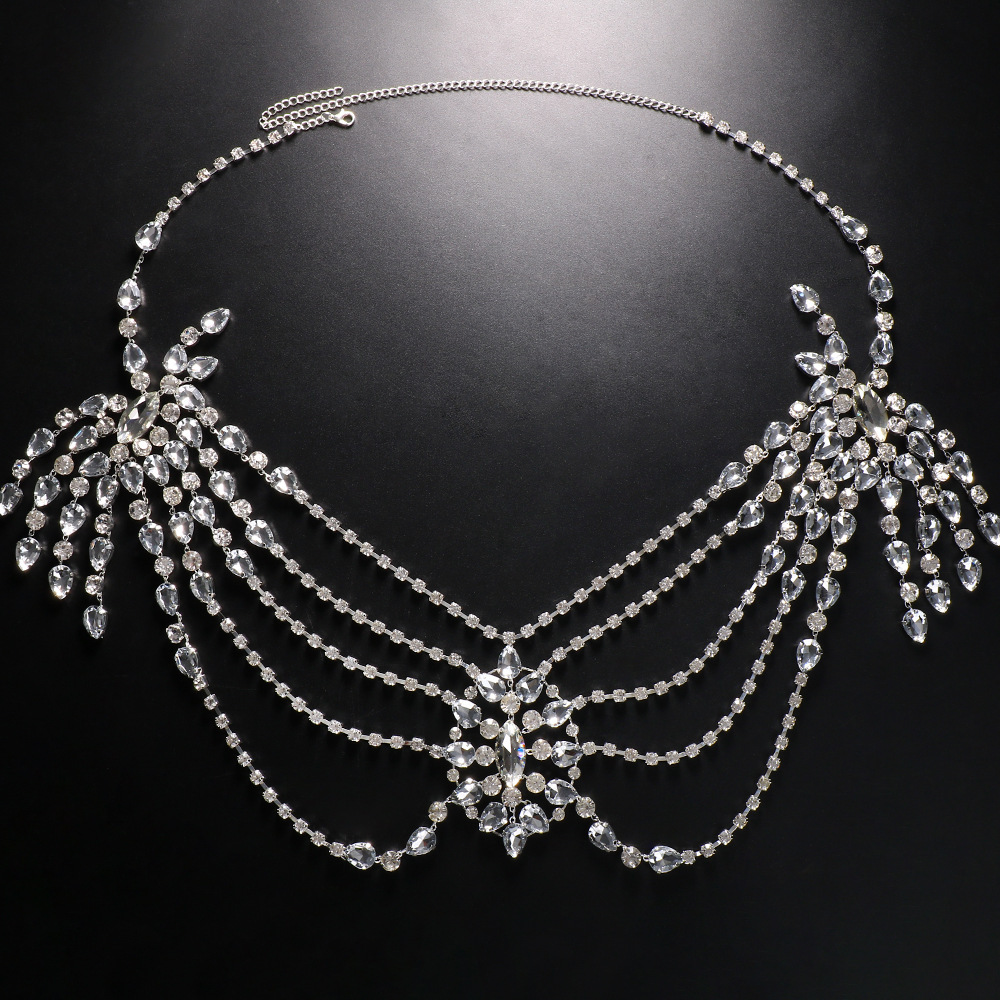 Boho Crystal Collana a catena  - Pearl Trim Chain recensione e prezzo