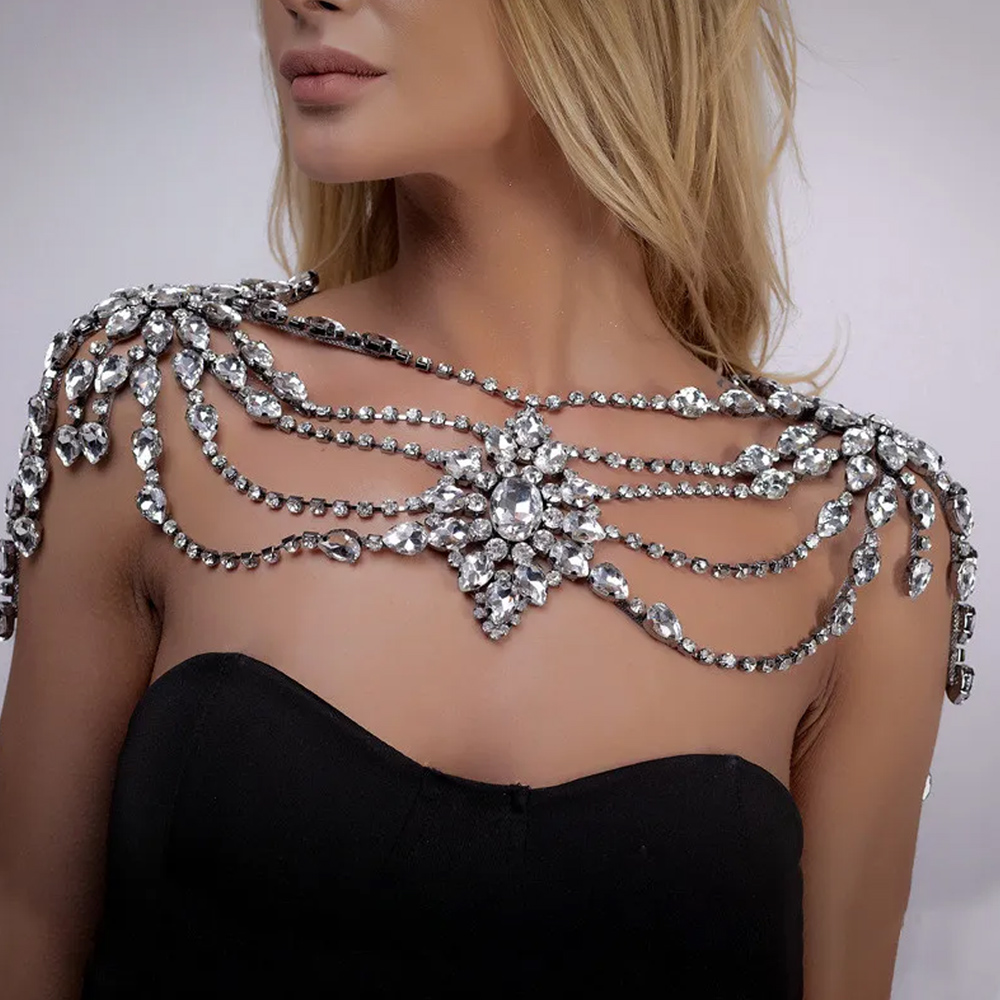 Boho Crystal Collana a catena  - Pearl Trim Chain recensione e prezzo