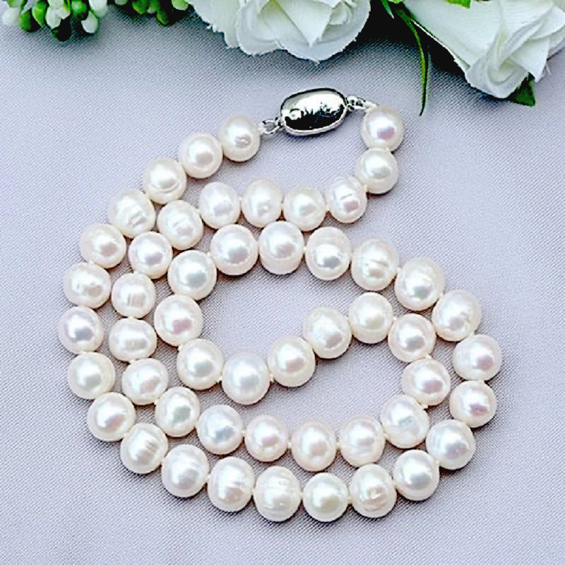 Collana girocollo in argento s - Pearl Trim Chain recensione e prezzo
